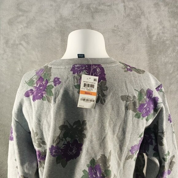 NWT KAREN SCOTT Floral Fleece Cozy Sweatshirt Pullover Small(4-6) Cotton Blend - Picture 9 of 13